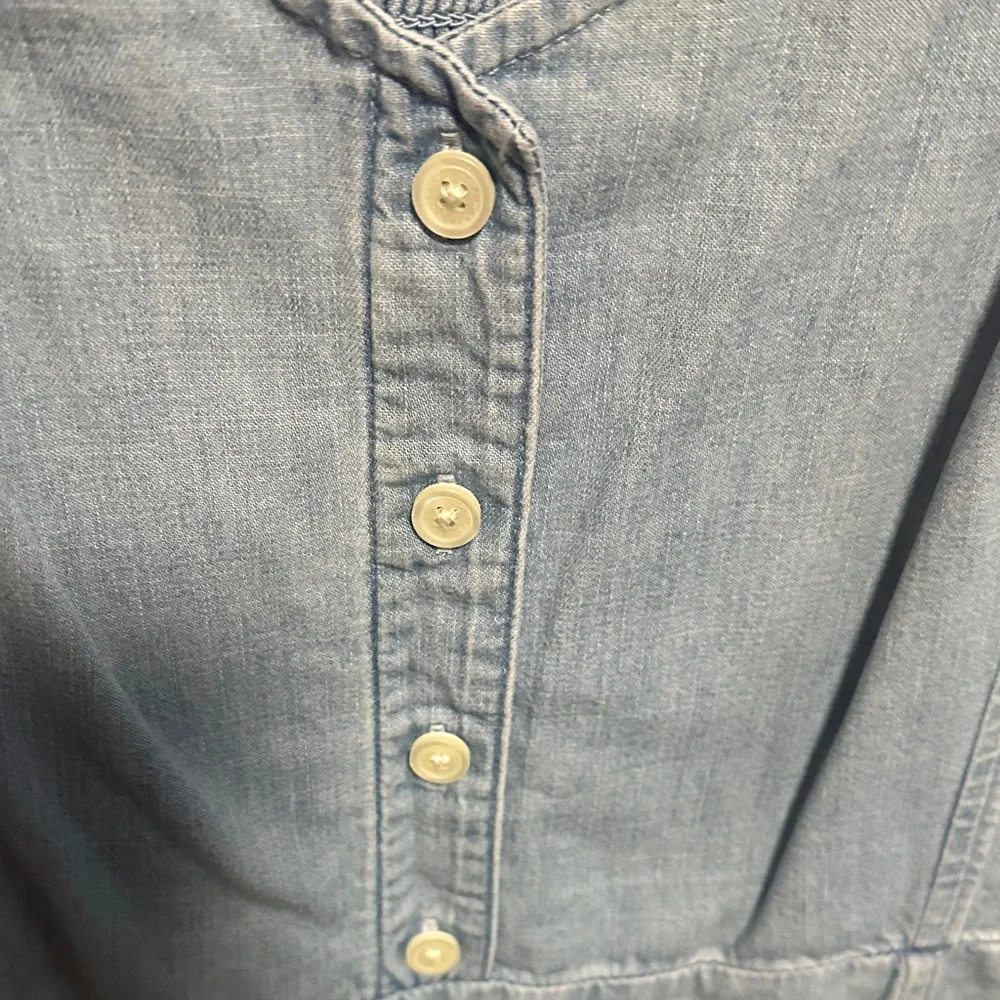 GAP Light Blue fit and flare Dress - Picture 4 of 8